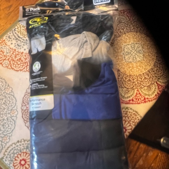 Athletic Works Men's Boxer Briefs in Black and Blue Sz. 3XL! Open package. - Picture 1 of 4
